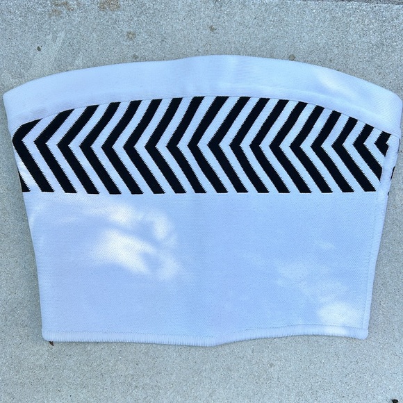 Rare Y2K Vintage Herve Leger Crop Top - Picture 4 of 8